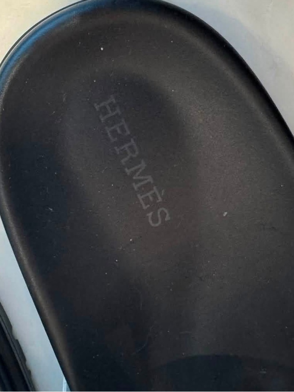 Authentic Hermes Extra Sandals Women’s Black & White Chain Slide Sandals - Picture 6 of 6